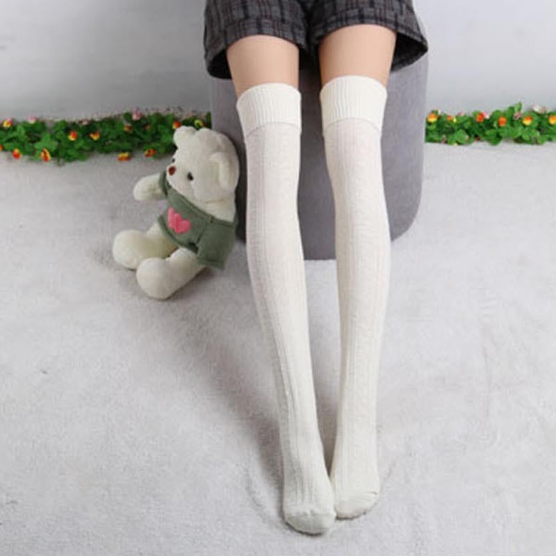 Long knee stockings high tube stockings Japanese women&