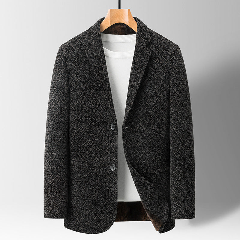 Chenille Casual Simple Suit Jacket For Men Limorista