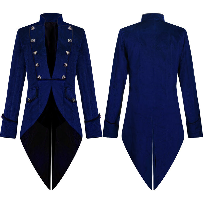 Stand Collar Gold Velvet Vintage Tuxedo Showsuit Limorista