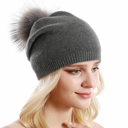 Fur Pompom Hats Limorista