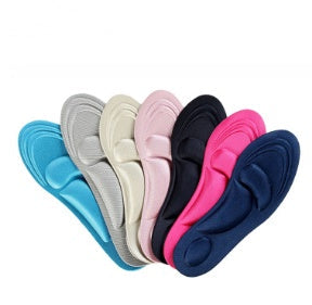 Soft Insole High Heel Shoe Pad Men Women 4D Sport Sponge Pain Relief Insert Cushion Pad Shoe Insoles 1Pair Limorista