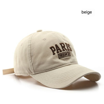 Personalized Washed Letter Embroidered Duckbill Hat Limorista