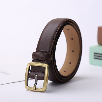 Cow leather belt women&