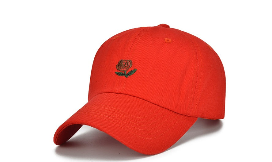 Flag Striped Male and Female Students Winter Personality Embroidery Duck Tongue Bend along Baseball Hip Hop Hat Soft Top Limorista
