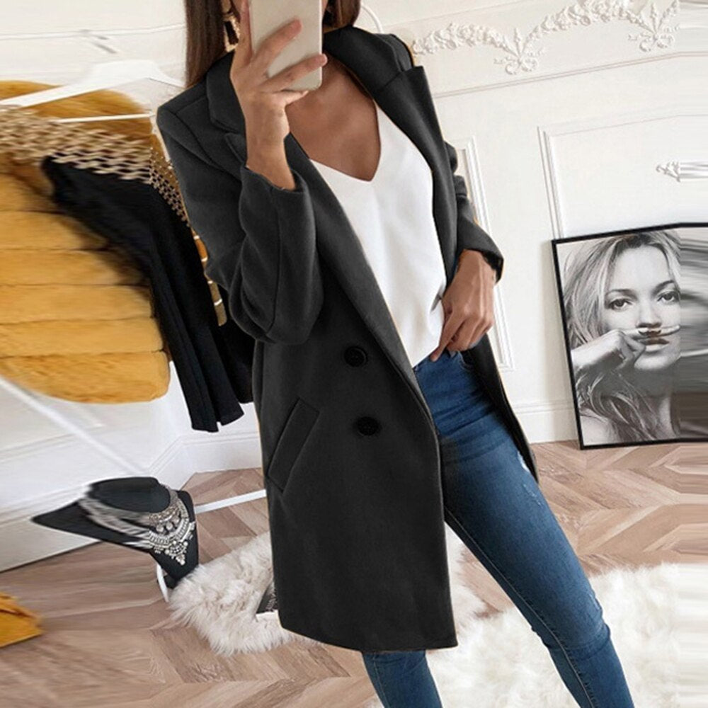 Medium Long Wool Coat Limorista