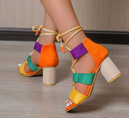 High Heel Chunky Heel Women&