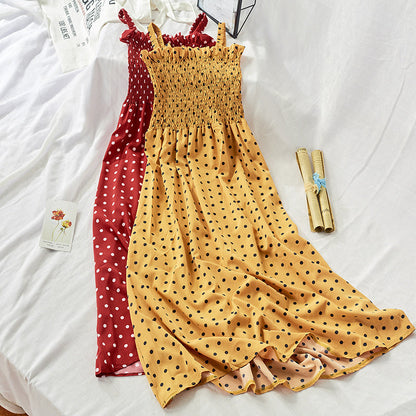 Bandeau ruffled camisole dress Limorista