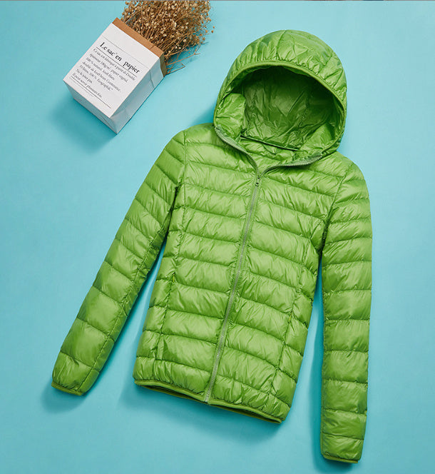 Lightweight Down Jacket Women Short Hooded Super Lightweight Limorista