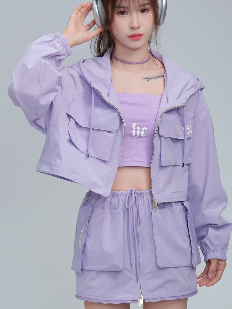 Removable Two-way Workwear Jacket Windproof Waterproof Multi-pocket Limorista