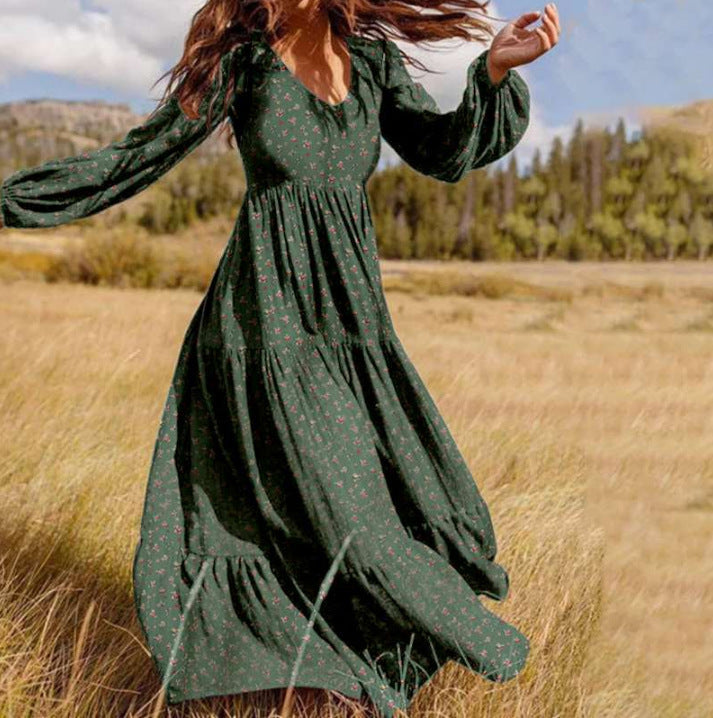 Ruffled Fashion Casual Floral Plus Size Dress Limorista