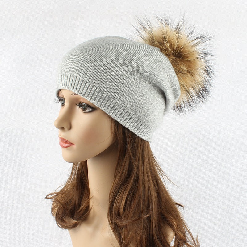 Fur Pompom Hats Limorista