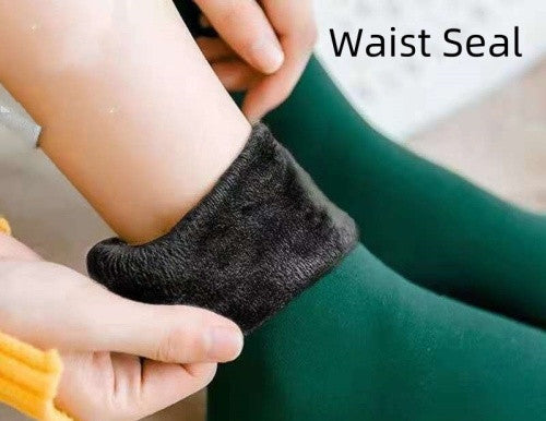 Fleece Lined Padded Warm Keeping Snow Socks Women Mid-high Tube Long Limorista