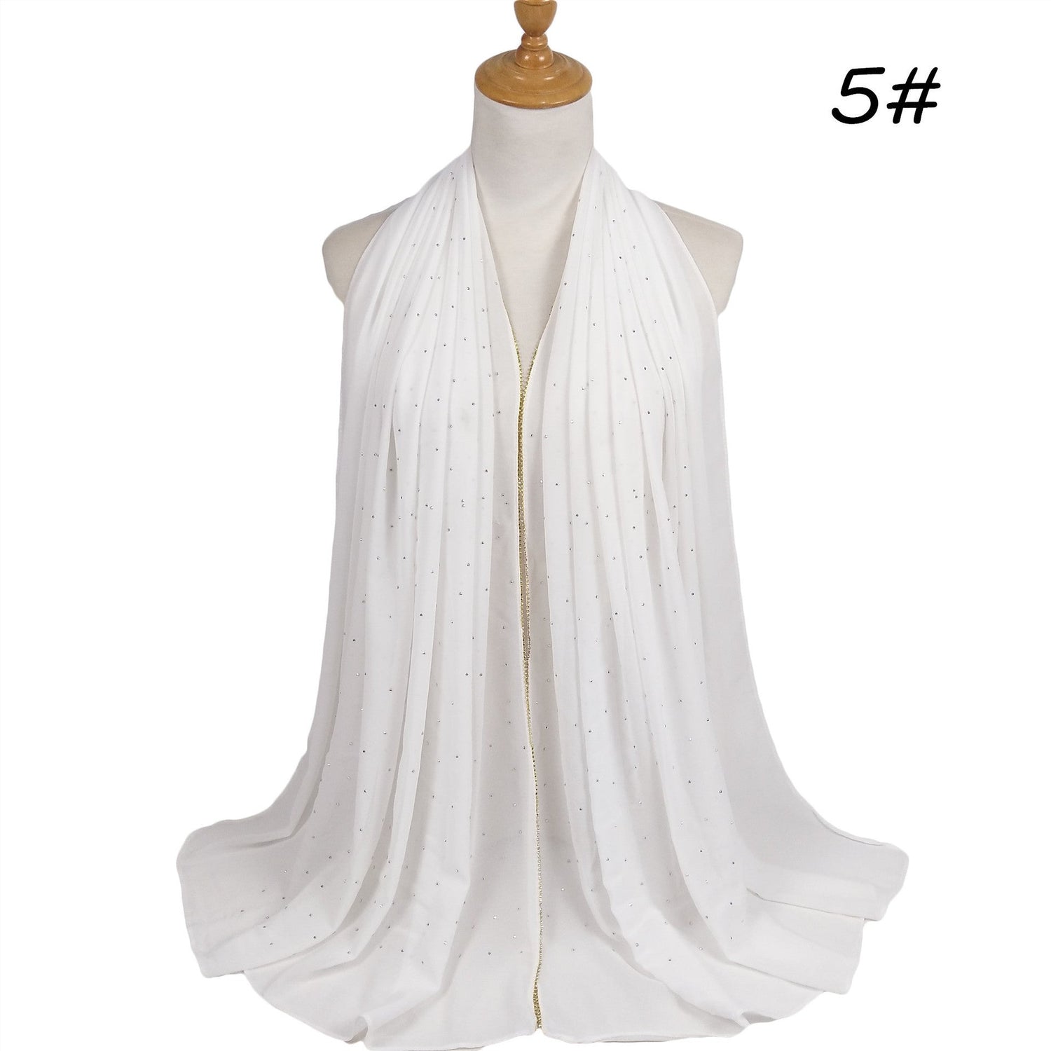 Chain Pearl Chiffon Hui Hood Limorista