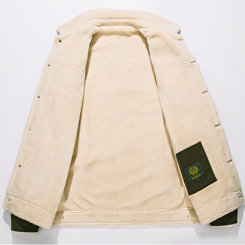 Winter plus velvet thick denim jacket Limorista