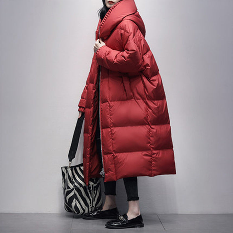 Winter Fleece-lined Thickened 90 White Duck Down Jacket Limorista