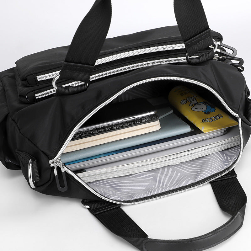 Fashion Trendy One-shoulder Bag Multi-layer Waterproof Nylon Women Limorista