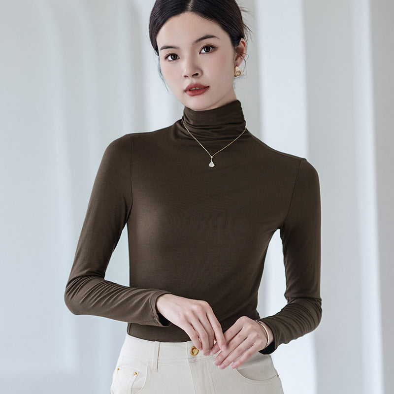Turtleneck Bottoming Shirt Women&
