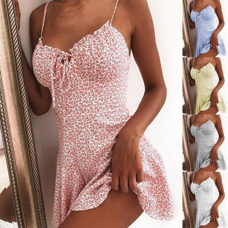 Floral Dress Mini Camisole Dress Women Limorista