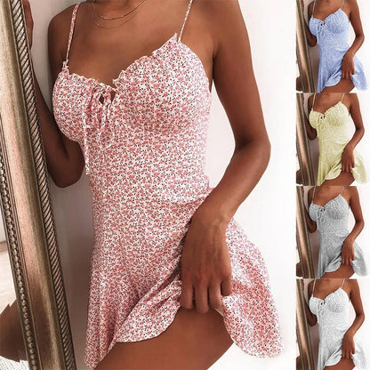 Floral Dress Mini Camisole Dress Women Limorista