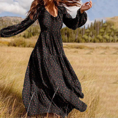 Ruffled Fashion Casual Floral Plus Size Dress Limorista
