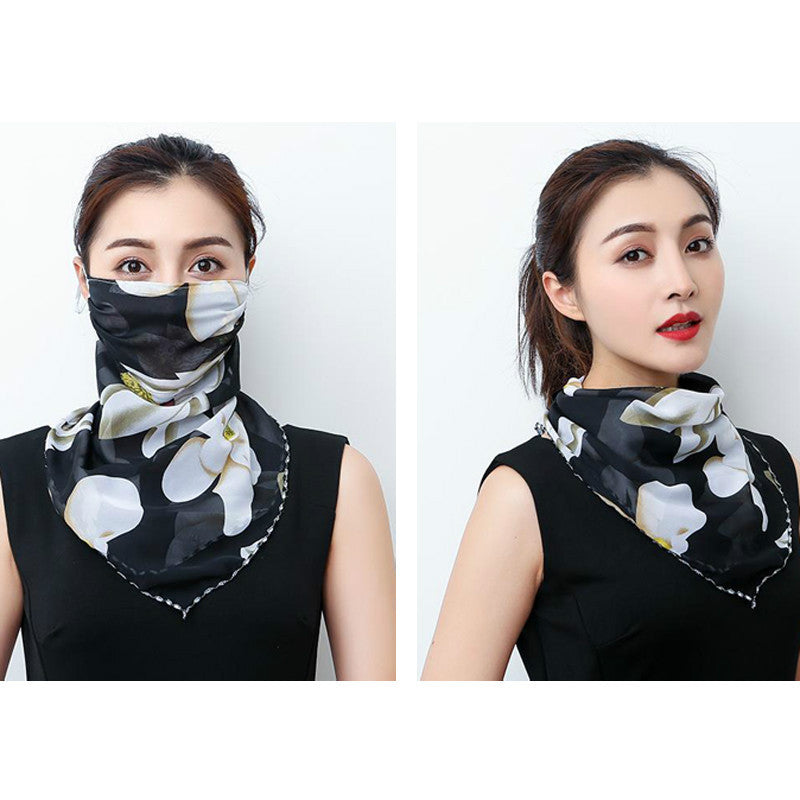 Hanging Ear Thin Face-covering Scarf Triangle Veil Scarf Limorista