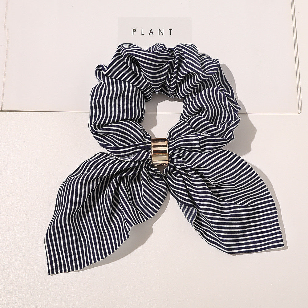 Chiffon Metal Buckle Large Intestine Ring Female OL Hair Accessories Limorista