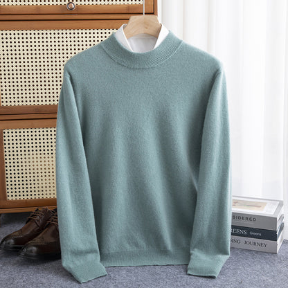 Half-collar Wool Sweater Male Limorista
