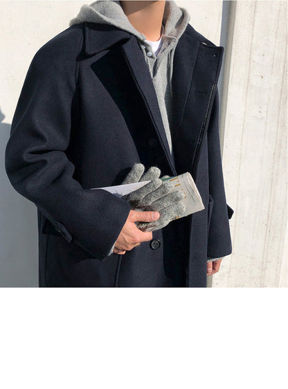 British Style Trench Coat Woolen Cloth Limorista