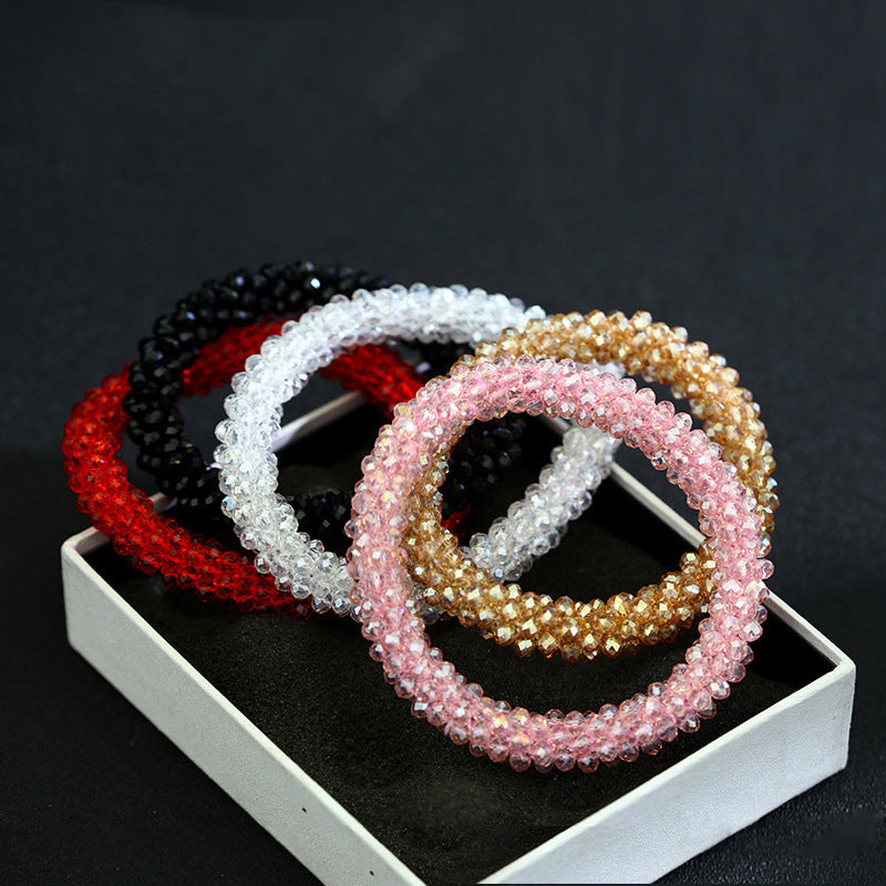 Enchanting Flash Diamond Crystal Round Bracelet Limorista