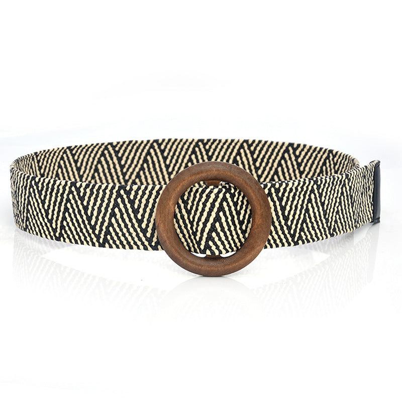 Bohemian Holiday Linen Woven Belt Limorista