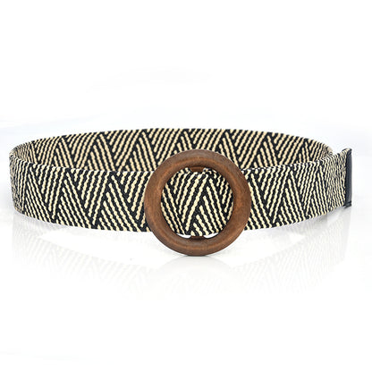 Bohemian Holiday Linen Woven Belt Limorista