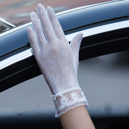 Gloves female UV protection ice silk gloves Limorista