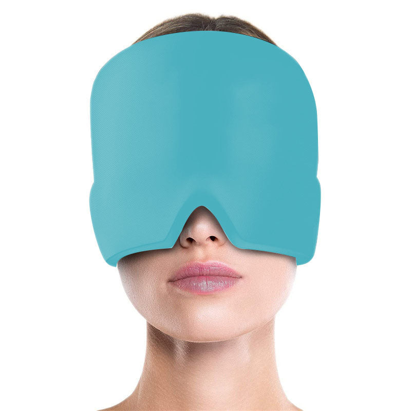 Ice Compress Headache Eye Mask Hat Relief For Migraines, Stress, And Tension Massage Tool Limorista