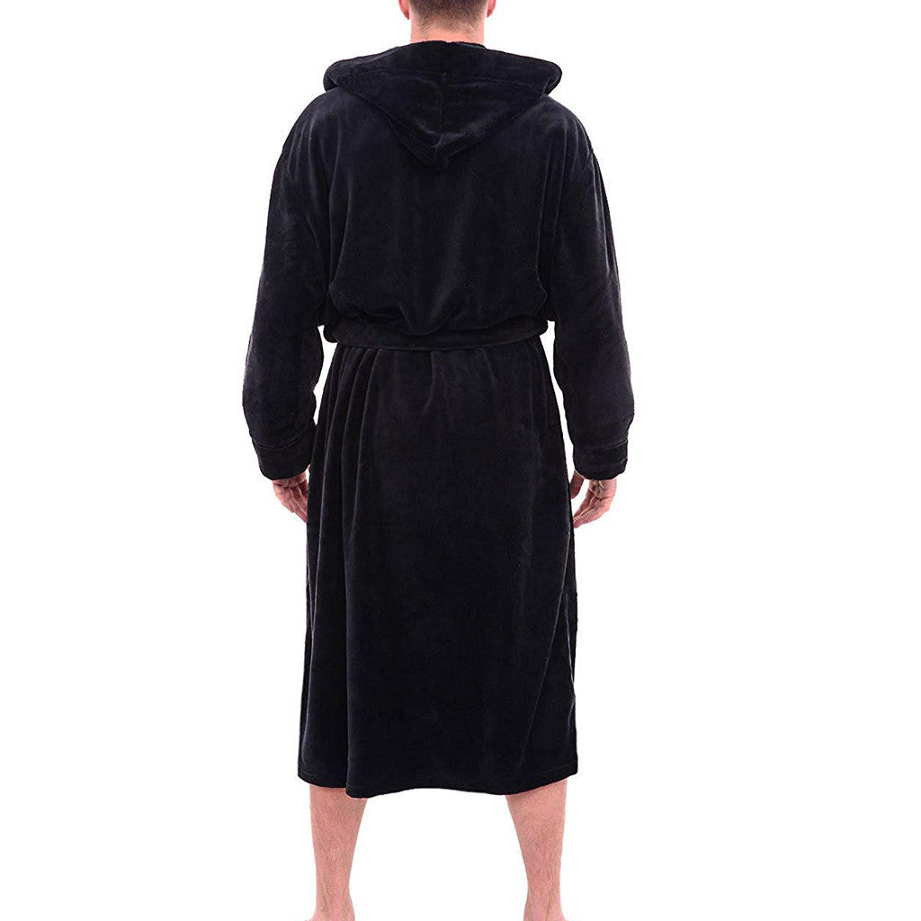 longer bathrobe long-sleeved gown Limorista