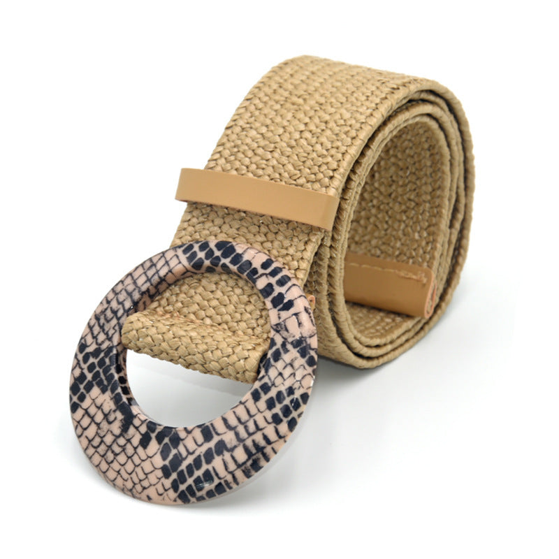 Bohemian Holiday Linen Woven Belt Limorista