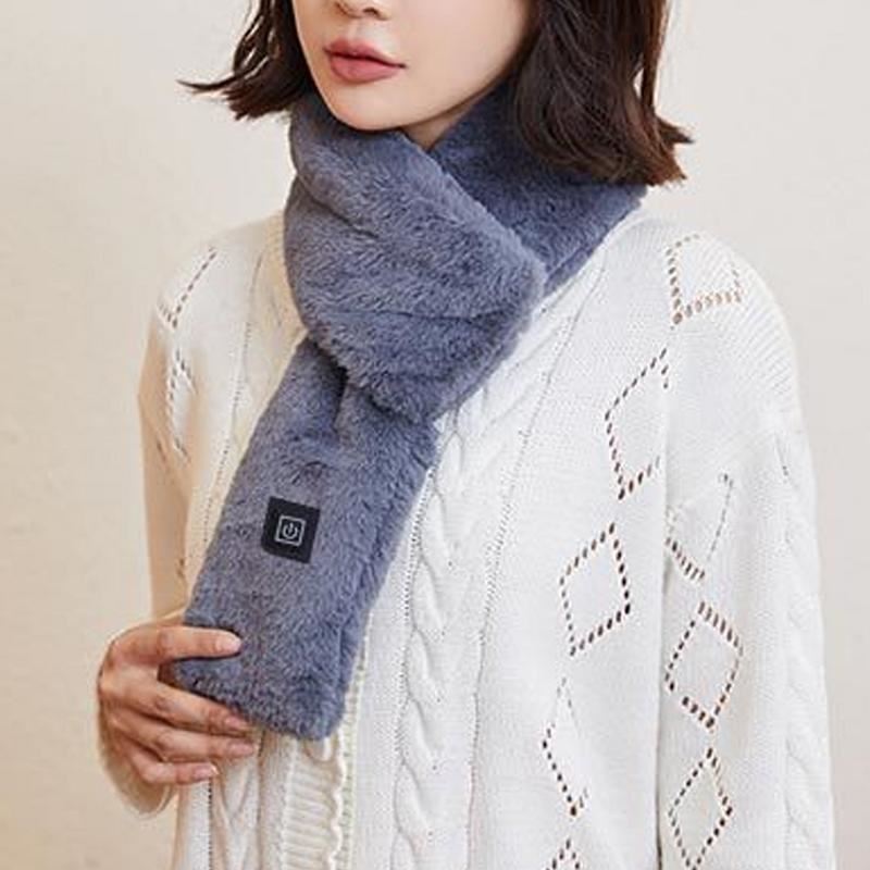 Electric Ated Scarf USB Rechargeable Rabbit Hair Limorista