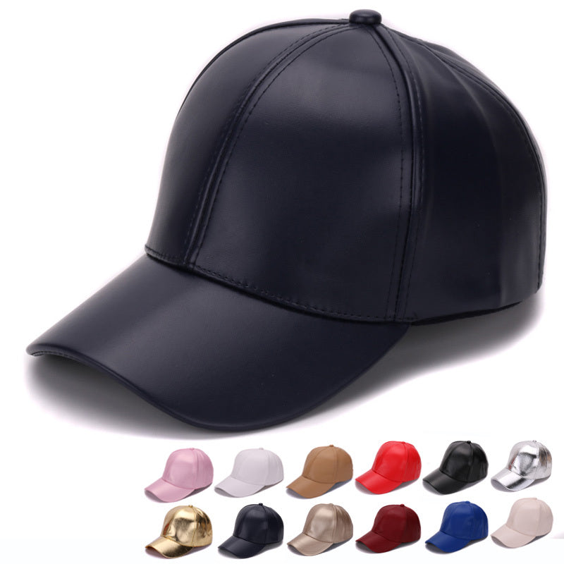 Leather peaked cap Limorista
