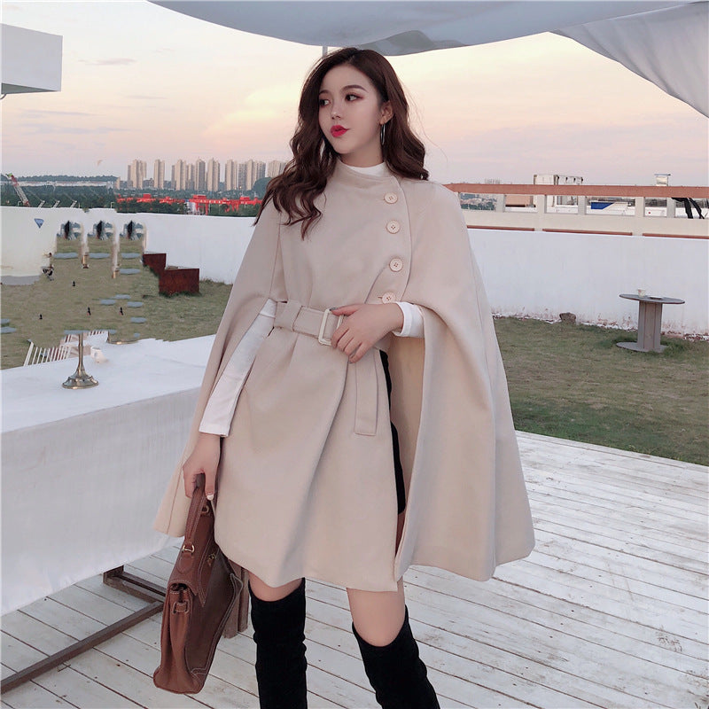 All-match Cloak Woolen Coat Autumn And Winter Limorista