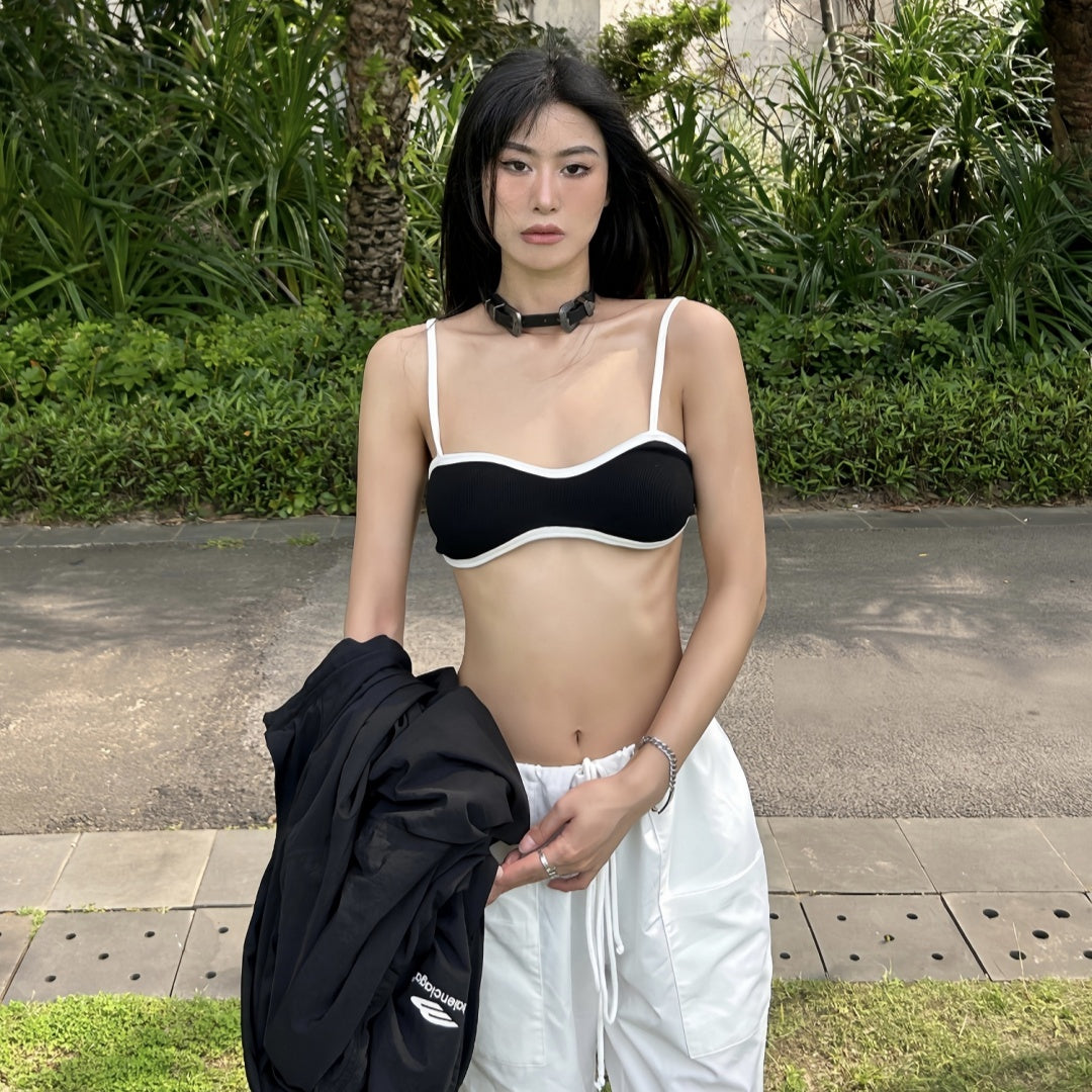 Limorista - Spice Girl Black Sexy Beautiful Small Suspenders Short-style Jacket