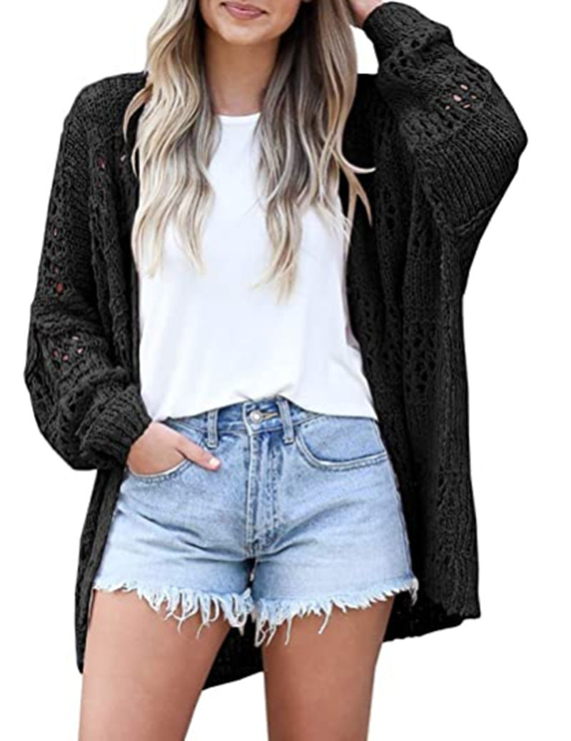 Limorista - Long-sleeved Lightweight Loose Cardigan Sweater
