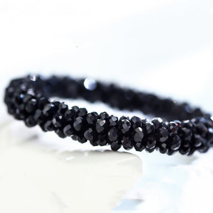 Enchanting Flash Diamond Crystal Round Bracelet Limorista