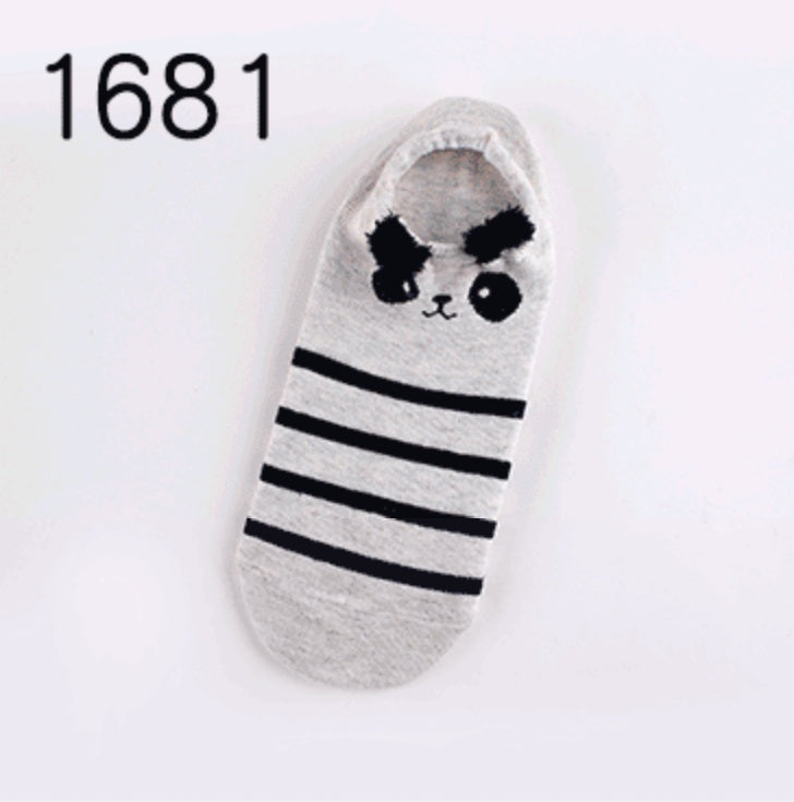 Cute Animals Cotton Short Socks Creative Cartoon Pure Socks Casual Funny Socks Spring Summer Fox Socks Limorista