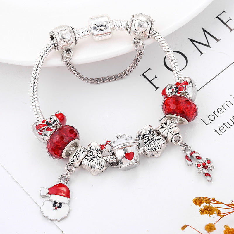 Bracelet DIY Santa Claus Truncheon Pendant Bracelet Limorista