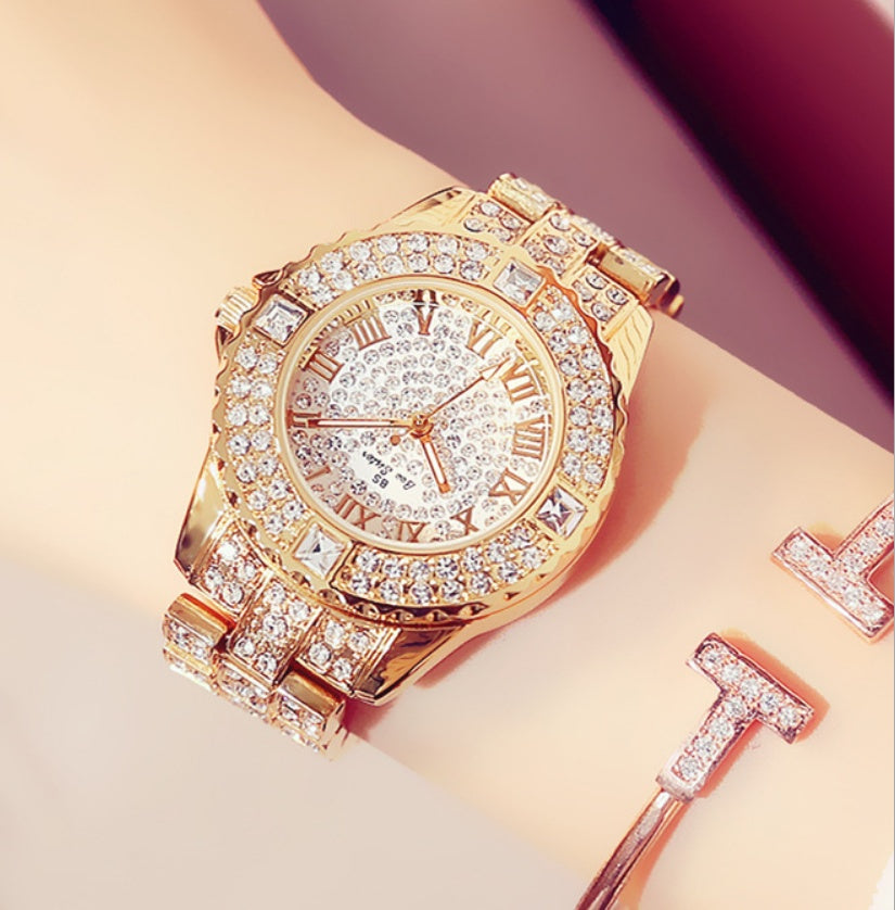 Full diamond ladies quartz watch Limorista