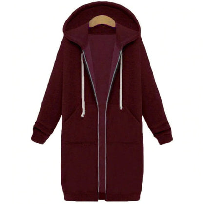 Hooded long-sleeved winter sweater women&