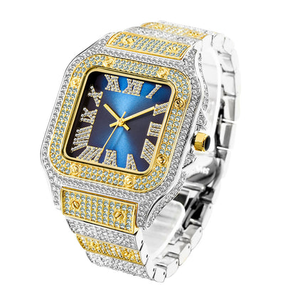 Fashion Hip Hop Diamond Full Diamond Square Men&