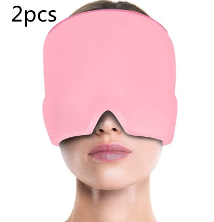 Ice Compress Headache Eye Mask Hat Relief For Migraines, Stress, And Tension Massage Tool Limorista