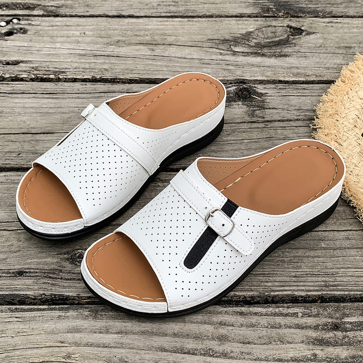 European And American Style Belt Buckle Stylish And Lightweight Slippers Limorista