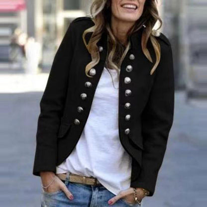Autumn and winter fashion button blazer Limorista