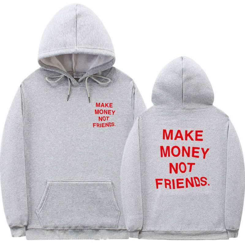 Letter printed Hoodie men&
